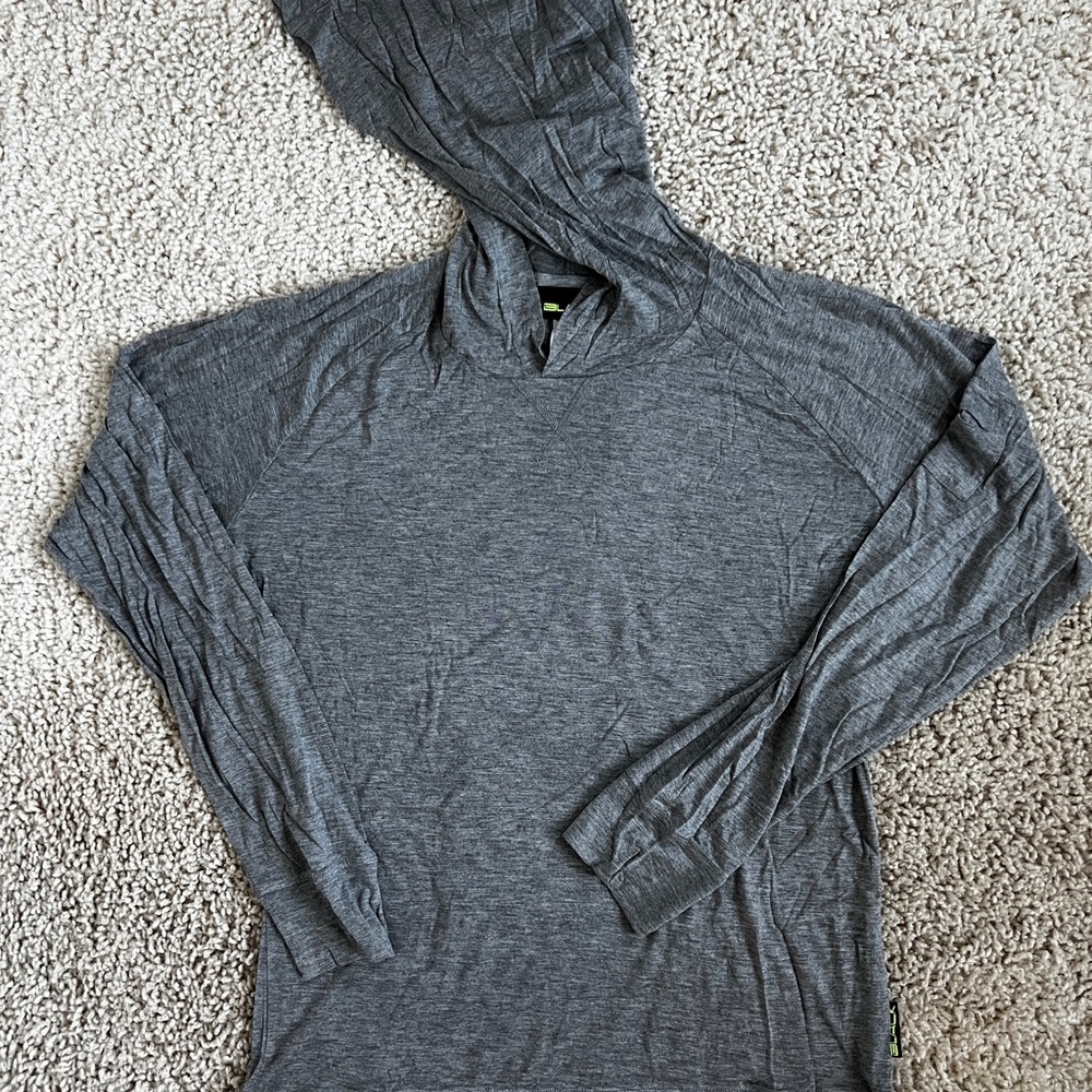 Andrew Christian Gramercy Rayon Hoodie - Heather Gray - M